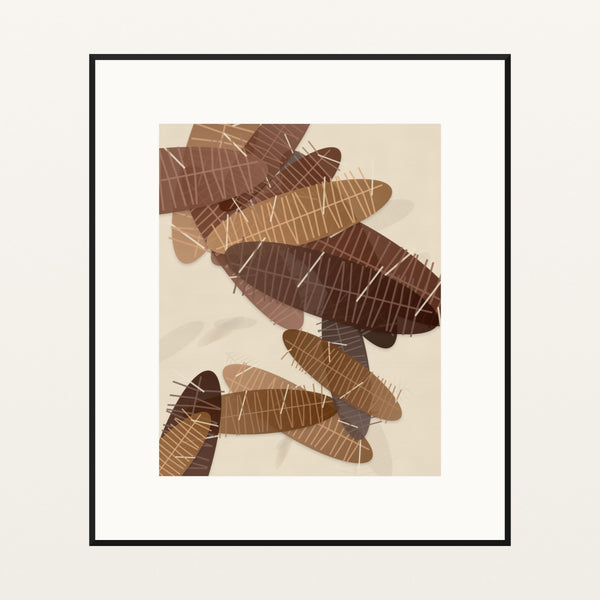 Earth Pigments Ombré Gradient – Premium Ombré Gradient Wall Art Print — Black gallery mat