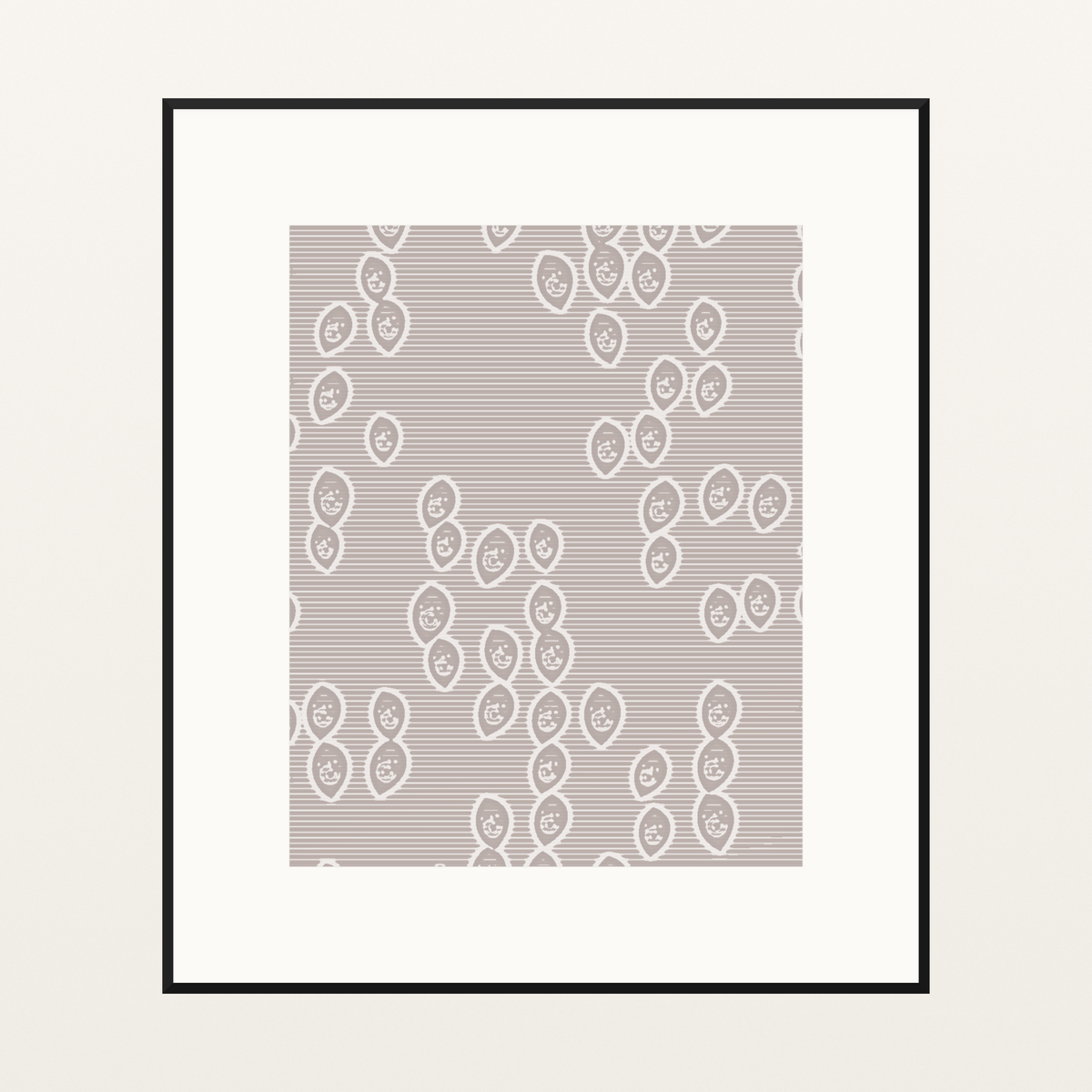 Warm Etched Line Art Print