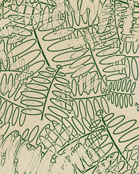 Fern Frond Etched Line Art Motif