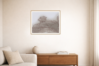 Warm Earth Painterly Etched Line Art: Olumo Rock