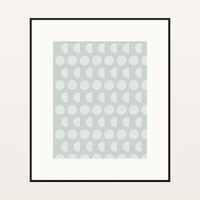 Eucalyptus Silver Jacquard Weave Art Print