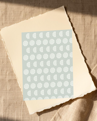 Eucalyptus Silver Jacquard Weave Art Print