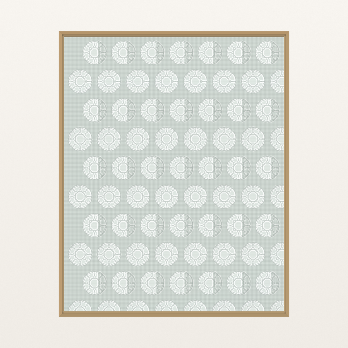 Eucalyptus Silver Jacquard Weave Art Print