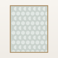 Eucalyptus Silver Jacquard Weave Art Print