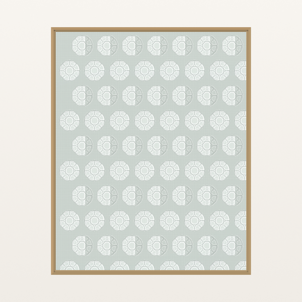 Eucalyptus Silver Jacquard Weave Art Print