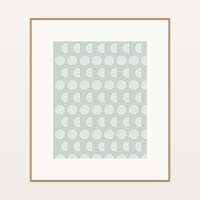 Eucalyptus Silver Jacquard Weave Art Print