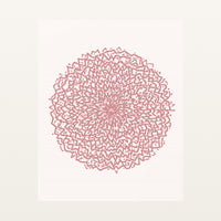 Flamingo Soft Abstract Wave – Signed 50-Edition Giclée Print for Gallery Walls — Unframed flat preview