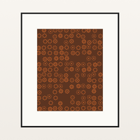 Bold Modern Retro 70s Wall Art Print
