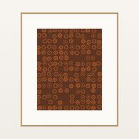 Bold Modern Retro 70s Wall Art Print
