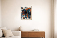 Gestural Storm Paint Splatter – Signed 50-Edition Giclée Print for Gallery Walls — Living room lifestyle