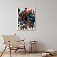 Gestural Storm Paint Splatter – Signed 50-Edition Giclée Print for Gallery Walls — Reading nook