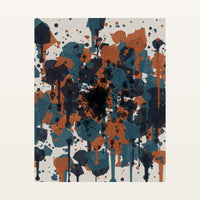 Gestural Storm Paint Splatter – Signed 50-Edition Giclée Print for Gallery Walls — Unframed flat preview
