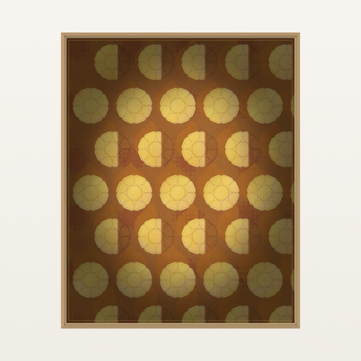 Gold Jacquard Panel: Gallery Jacquard Organic Texture Wall Art