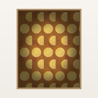 Gold Jacquard Panel: Gallery Jacquard Organic Texture Wall Art
