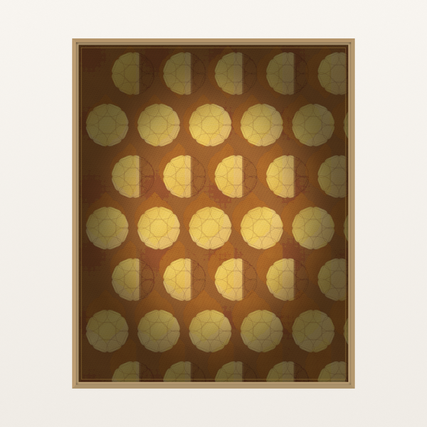 Gold Jacquard Panel: Gallery Jacquard Organic Texture Wall Art