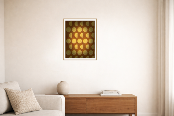 Gold Jacquard Panel: Gallery Jacquard Organic Texture Wall Art