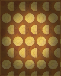 Gold Jacquard Panel: Gallery Jacquard Organic Texture Wall Art