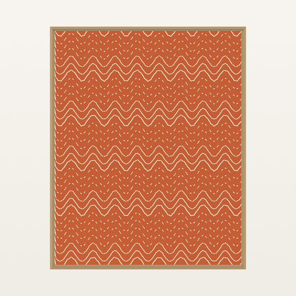 Bold Modern Retro 70s Print for Gallery Walls