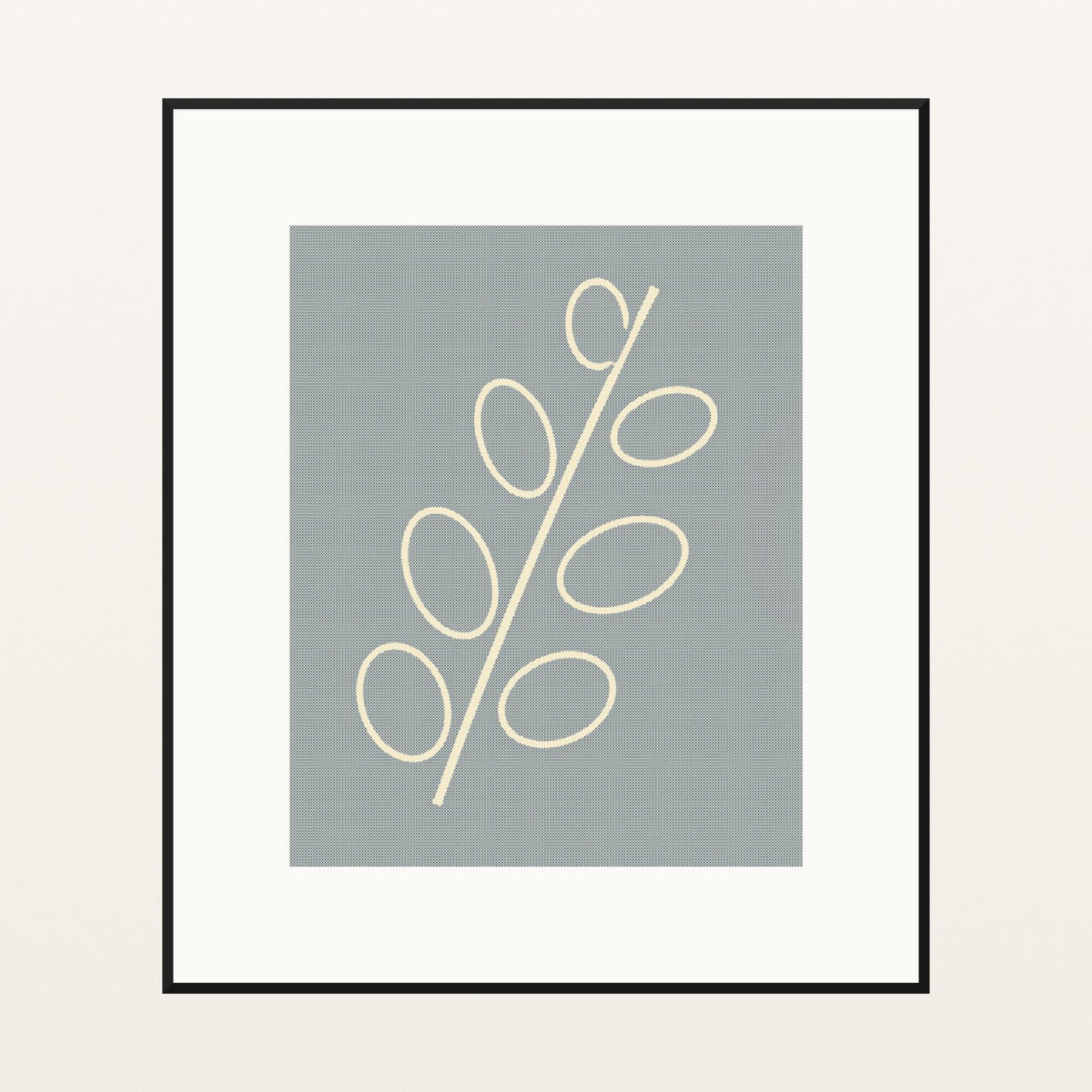 Ikat Crimson Adire – Limited Edition Adire Art Print — Black gallery mat