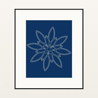 Ikat Crimson Adire – Limited Edition Adire Art Print — Black gallery mat