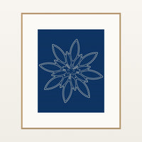 Ikat Crimson Adire – Limited Edition Adire Art Print — Natural gallery mat