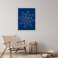 Ikat Crimson Adire – Limited Edition Adire Art Print — Reading nook
