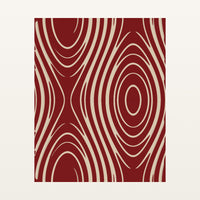 Ikat Crimson Marble Swirl – Signed 50-Edition Giclée Print for Gallery Walls — Unframed flat preview