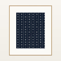 Indigo Adire – Limited Edition Adire Art Print — Natural gallery mat
