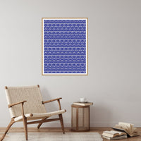 Indigo Classic Ankara Pattern — Reading nook
