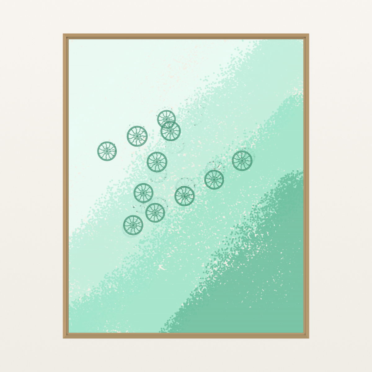 Indigo Textile Digital Artwork – Printable Wall Art