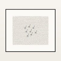 Natural Girafee Motif Limited Edition Line Art  Print