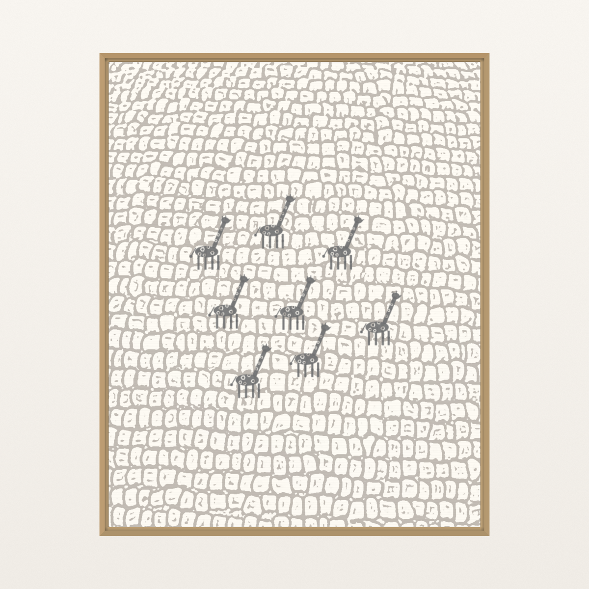 Natural Girafee Motif Limited Edition Line Art  Print