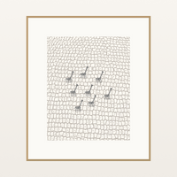 Natural Girafee Motif Limited Edition Line Art  Print