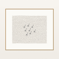 Natural Girafee Motif Limited Edition Line Art  Print