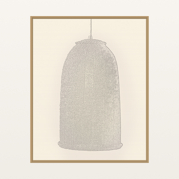Watercolor-wash Lline Art Lighting Art Print – Limited Edition