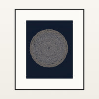 Indigo Sketch-filter – Signed 50-Edition Giclée Print for Gallery Walls — Black gallery mat