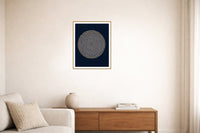 Indigo Sketch-filter – Signed 50-Edition Giclée Print for Gallery Walls — Living room lifestyle