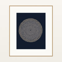 Indigo Sketch-filter – Signed 50-Edition Giclée Print for Gallery Walls — Natural gallery mat