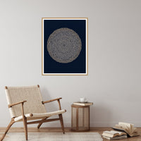 Indigo Sketch-filter – Signed 50-Edition Giclée Print for Gallery Walls — Reading nook