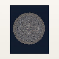 Indigo Sketch-filter – Signed 50-Edition Giclée Print for Gallery Walls — Unframed flat preview
