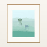 Irish Coast Gradient Sky – Premium Gradient Sky Wall Art Print — Natural gallery mat