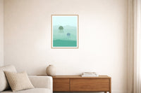 Irish Coast Gradient Sky – Premium Gradient Sky Wall Art Print — Living room lifestyle