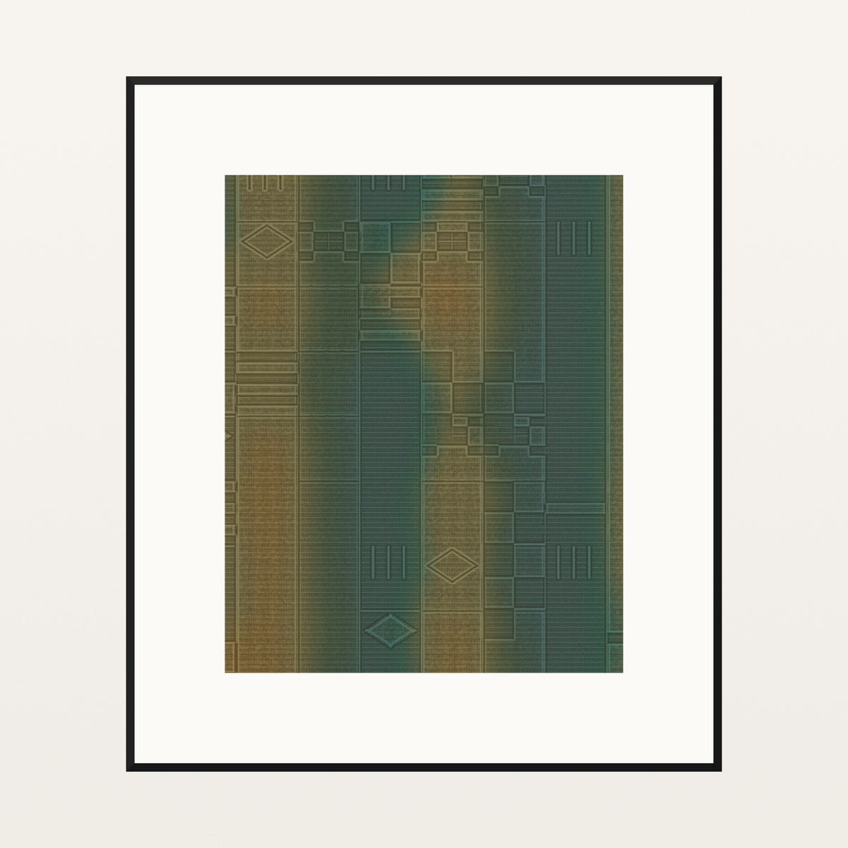 Kente Line Art Organic Texture Wall Art