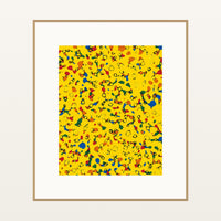Kente Gold Terrazzo – Signed 50-Edition Giclée Print for Gallery Walls — Natural gallery mat