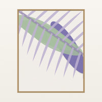 Lavender & Sage Ombré Gradient – Signed 50-Edition Giclée Print for Gallery Walls — Floating natural frame
