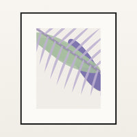 Lavender & Sage Ombré Gradient – Signed 50-Edition Giclée Print for Gallery Walls — Black gallery mat