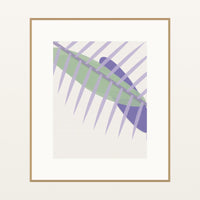 Lavender & Sage Ombré Gradient – Signed 50-Edition Giclée Print for Gallery Walls — Natural gallery mat