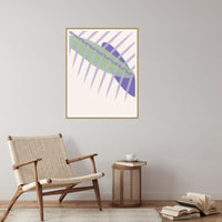 Lavender & Sage Ombré Gradient – Signed 50-Edition Giclée Print for Gallery Walls — Reading nook