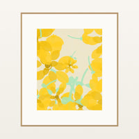 Lemon Zest Ombré Gradient – Premium Ombré Gradient Wall Art Print — Natural gallery mat