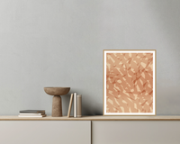 Misty Valley: Ombré Gradient Linear Wall Art